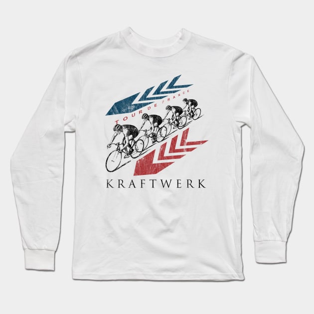Vintage Kraftwerk Tour De France Long Sleeve T-Shirt by balungan88